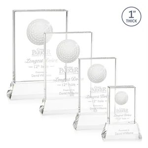 Pennington Golf Award on Base - Clear | https://www.bestnamebadges.com