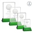 Pennington Golf Award on Base - Green | https://www.bestnamebadges.com