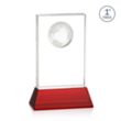Ambassador VividPrint™ Award on Base - Red | https://www.bestnamebadges.com