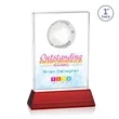 Ambassador VividPrint™ Award on Base - Red | https://www.bestnamebadges.com