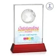 Ambassador VividPrint™ Award on Base - Red | https://www.bestnamebadges.com