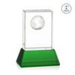 Ambassador VividPrint™ Award on Base - Green | https://www.bestnamebadges.com