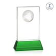 Ambassador VividPrint™ Award on Base - Green | https://www.bestnamebadges.com