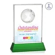 Ambassador VividPrint™ Award on Base - Green | https://www.bestnamebadges.com