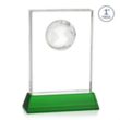 Ambassador VividPrint™ Award on Base - Green | https://www.bestnamebadges.com