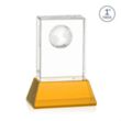Ambassador VividPrint™ Award on Base - Amber | https://www.bestnamebadges.com