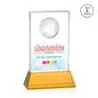 Ambassador VividPrint™ Award on Base - Amber | https://www.bestnamebadges.com