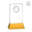 Ambassador VividPrint™ Award on Base - Amber | https://www.bestnamebadges.com