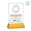 Ambassador VividPrint™ Award on Base - Amber | https://www.bestnamebadges.com