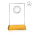 Ambassador VividPrint™ Award on Base - Amber | https://www.bestnamebadges.com