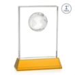 Ambassador VividPrint™ Award on Base - Amber | https://www.bestnamebadges.com