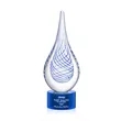 Kentwood Award on Marvel Base - Blue | https://www.bestnamebadges.com