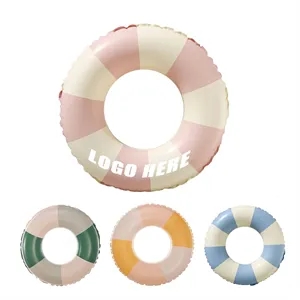 18" Kid Striped Inflatable Swimming Pool Ring