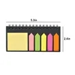 Mini Portable Pocket Sticky Note Pad With Ruler | https://www.bestnamebadges.com