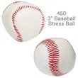 Popular 3" Baseball Stress Reliever Sports Ball | https://www.bestnamebadges.com
