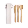 Reusable Bamboo Cutlery Utensils Set | https://www.bestnamebadges.com