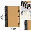 Kraft Paper With Pen Coil Book | https://www.bestnamebadges.com