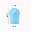Creative Mini Clutter Storage Plastic Table Trash Can | https://www.bestnamebadges.com