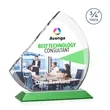 Nantucket VividPrint™ Award - Green | https://www.bestnamebadges.com