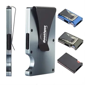 Metal Slim Minimalist Credit Card Clip Wallet