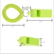 Coaches Referees Whistle with Coiled Bracelet Keychain | https://www.bestnamebadges.com