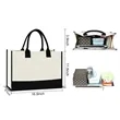 Canvas Handheld Tote Bag | https://www.bestnamebadges.com