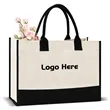 Canvas Handheld Tote Bag | https://www.bestnamebadges.com