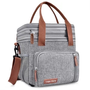 Large Oxford Cloth Insulated Picnic Bag