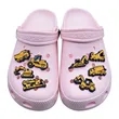 Cartoon Engineering Vehicle PVC Shoe Charms | https://www.bestnamebadges.com
