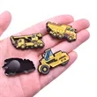 Cartoon Engineering Vehicle PVC Shoe Charms | https://www.bestnamebadges.com