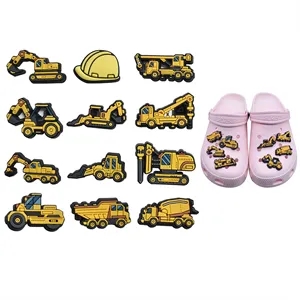 Cartoon Engineering Vehicle PVC Shoe Charms