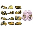 Cartoon Engineering Vehicle PVC Shoe Charms | https://www.bestnamebadges.com