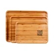Durable Round Corner Rectangle Bamboo Serving Tray | https://www.bestnamebadges.com