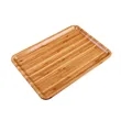 Durable Round Corner Rectangle Bamboo Serving Tray | https://www.bestnamebadges.com