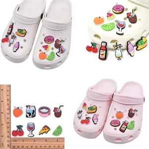 Creative Cartoon Food PVC Shoes Charms