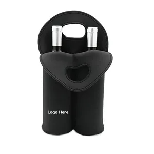 Two Bottle Neoprene Wine Carrier Bag