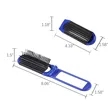 Mini Travel Folding Hairbrush | https://www.bestnamebadges.com