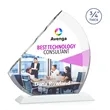 Nantucket VividPrint™ Award - White | https://www.bestnamebadges.com