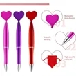 Heart Shaped Ballpoint Pen | https://www.bestnamebadges.com
