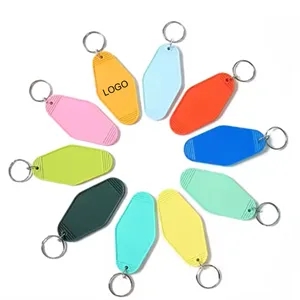 Blank Hotel Keychain with Keyring Motel Keychain Luggage Tag