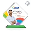 Toulon VividPrint™ Award - Green | https://www.bestnamebadges.com