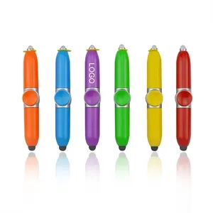 Spinning Biros with LED Light Anti-stress Anxiety Gift Pen