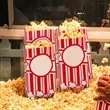 Large Disposable Popcorn Paper Bag Grease Proof Popcorn Bag | https://www.bestnamebadges.com