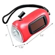 Hand Mini Crank Light Solar Power LED Flashlight | https://www.bestnamebadges.com