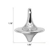 Accurate Spinning Top Vintage Totem Zinc Alloy Silver Toy | https://www.bestnamebadges.com