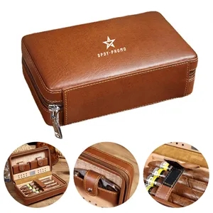 Travel Humidor, Leather Case