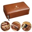 Travel Humidor, Leather Case | https://www.bestnamebadges.com