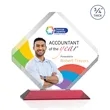 Toulon VividPrint™ Award - Red | https://www.bestnamebadges.com