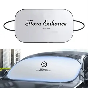 Car Windshield Sun Shade with Storage Pouch