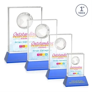Ambassador VividPrint™ Award on Base - Sky Blue | https://www.bestnamebadges.com